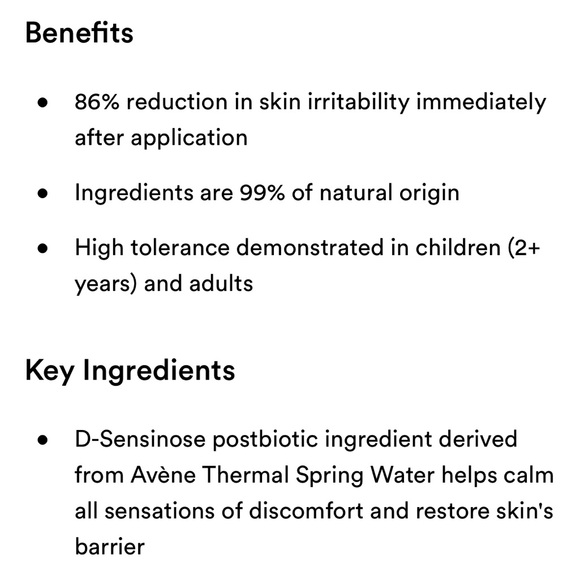 Avene Tolerance Extremely Gentle Cleanser Lotion Travel Size - Picture 3 of 3